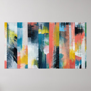 Farbige abstrakte Collage. Poster