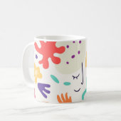 Farbige abstrakte Design-Tasse Kaffeetasse (Vorderseite Links)
