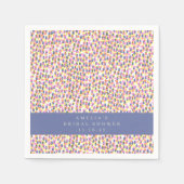 Farbige Abstrakte Dots Graduation Party Custom Serviette (Vorderseite)