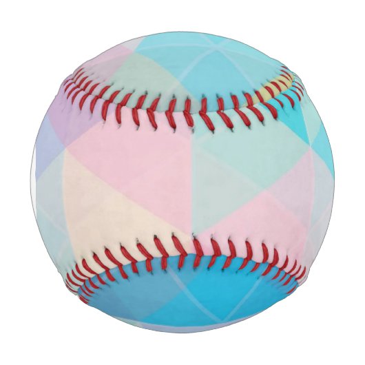 Farbige abstrakte Dreiecke Baseball (Vorderseite)