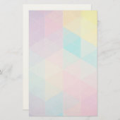 Farbige abstrakte Dreiecke Briefpapier