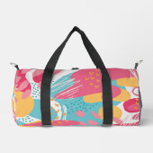 Farbige Abstrakte Duffle Bag (Vorderseite)