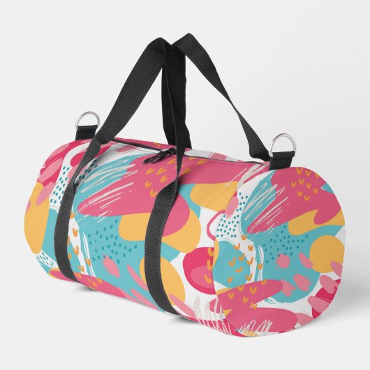 Farbige Abstrakte Duffle Bag (Linke Seite)