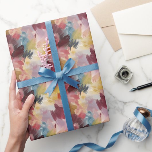 Farbige Abstrakte Farbe Geschenkpapier (Schenken)