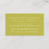 Farbige Abstrakte Farbe, Kunsthändler Visitenkarte (Rückseite)