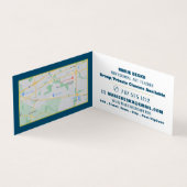 Farbige Abstrakte Farbe, Kunstlehrer, im Detail Visitenkarten (Innenseite)