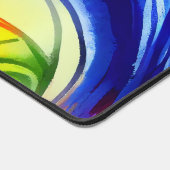 Farbige Abstrakte Feather Desk Mat Schreibtischunterlage (Ecke)