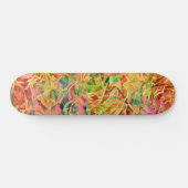 Farbige Abstrakte Feuer Flammen Art Skateboard Dec (Horizontal)