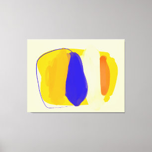 Farbige abstrakte Flecken Stretched Canvas Print Leinwanddruck