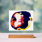 Farbige abstrakte Fluid-Kunst Acrylschild (Neutral)
