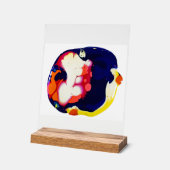 Farbige abstrakte Fluid-Kunst Acrylschild (Winkel)