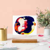 Farbige abstrakte Fluid-Kunst Acrylschild (Hochzeit)