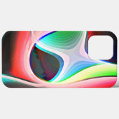 Farbige abstrakte Form des gebogenen Clippings Case-Mate iPhone Hülle (Rückseite (Horizontal))