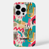 Farbige abstrakte Formen Grunge Muster Case-Mate iPhone Hülle (Rückseite)