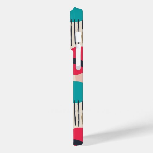 Farbige abstrakte Formen Grunge Muster Case-Mate iPhone Hülle (Rückseite / Links)