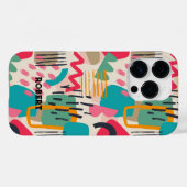 Farbige abstrakte Formen Grunge Muster Case-Mate iPhone Hülle (Rückseite (Horizontal))