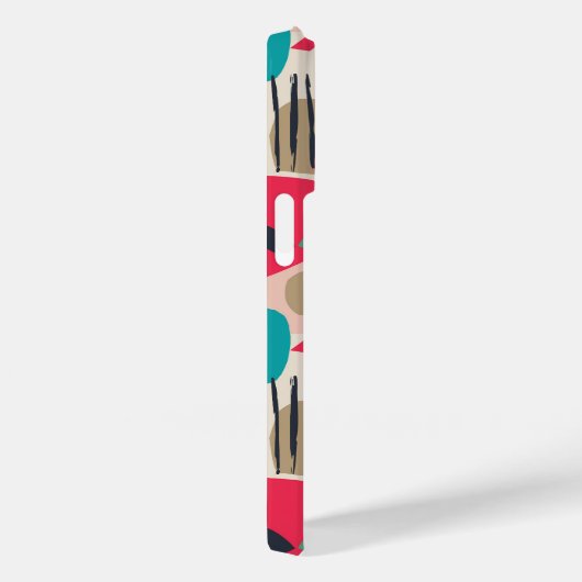 Farbige abstrakte Formen Grunge Muster Case-Mate iPhone Hülle (Rückseite / Rechts)