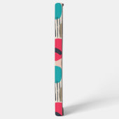 Farbige abstrakte Formen Grunge Muster Samsung Galaxy Hülle (Linke Seite)