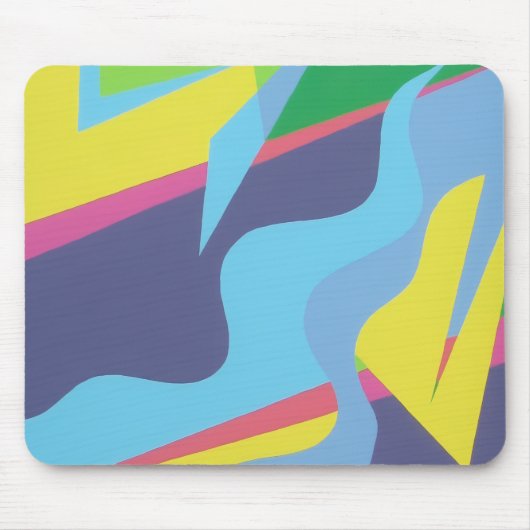 Farbige abstrakte Formen-Mauspad Mousepad (Vorne)