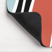 Farbige abstrakte Formen mit Zebradruckdesign Mousepad (Ecke)