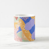Farbige Abstrakte Formen Tasse - kühl und modern (Mittel)