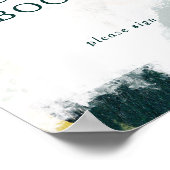 Farbige Abstrakte Gästebuchsignatur Poster (Ecke)