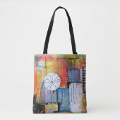 Farbige abstrakte Geometrie Tasche (Vorderseite)