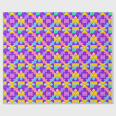 Farbige Abstrakte geometrische Muster Geschenkpapier (Flach)