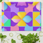 Farbige Abstrakte geometrische Muster Geschirrtuch (Gefaltet)