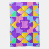 Farbige Abstrakte geometrische Muster Geschirrtuch (Vertikal)