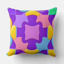 Farbige Abstrakte geometrische Muster Kissen