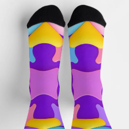 Farbige Abstrakte geometrische Muster Socken