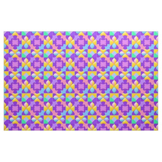 Farbige Abstrakte geometrische Muster Stoff (Fat Quarter (45,7 x 55,9 cm))