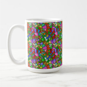 Farbige abstrakte Glasmalerei Kaffeetasse