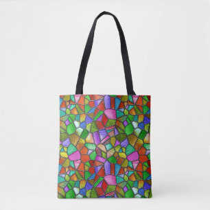 Farbige abstrakte Glasmalerei Tasche