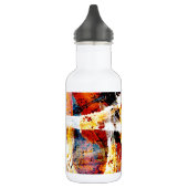 Farbige abstrakte Graffiti Edelstahlflasche (Links)