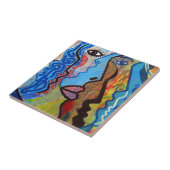 Farbige Abstrakte Graffiti Fliese (Seite)