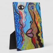 Farbige Abstrakte Graffiti Fotoplatte (Seite)