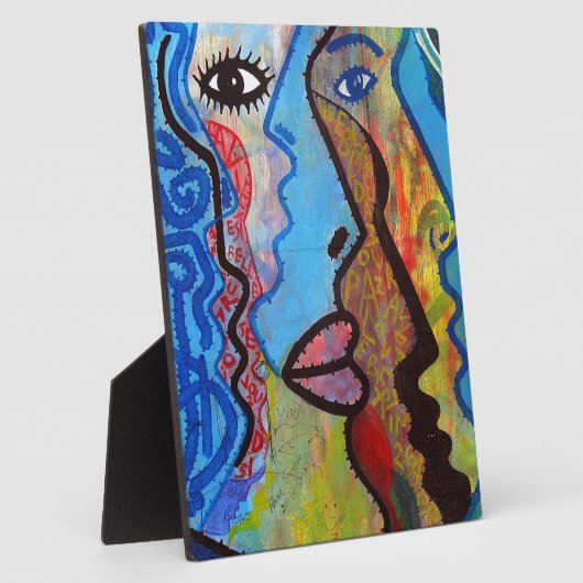 Farbige Abstrakte Graffiti Fotoplatte (Seite)