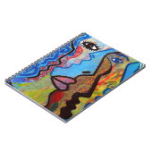 Farbige Abstrakte Graffiti Notizblock (Linke Seite)