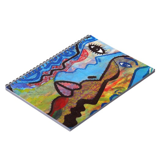 Farbige Abstrakte Graffiti Notizblock (Linke Seite)