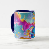 Farbige abstrakte Grafik modernes Design 15oz Tasse (Vorderseite Links)