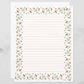 Farbige Abstrakte Herbstleaves Linder Stationery (Vorne/Hinten)