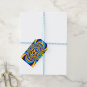 Farbige abstrakte Hintergrund-14334 Geschenkanhänger (Mit Garn)