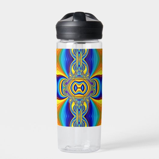 Farbige abstrakte Hintergrund-14334 Trinkflasche (Vorderseite)