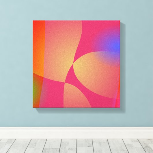 Farbige Abstrakte Hintergründe mit Kreisläufen, Li Leinwanddruck (Insitu (Holzboden))