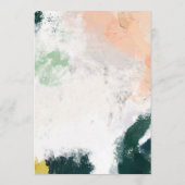 Farbige Abstrakte Hochzeitsratenkarte Hinweiskarte (Rückseite)