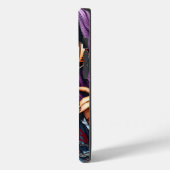 Farbige Abstrakte Hübsche Dame mit Lila Haar Case-Mate iPhone Hülle (Rückseite / Links)