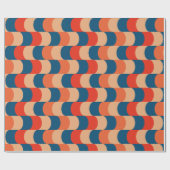 Farbige Abstrakte Illusion als Retro Vintag Geschenkpapier (Flach)