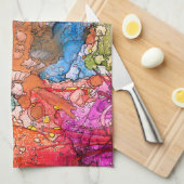 Farbige Abstrakte Illustration Küchentücher (Viertel Falte)